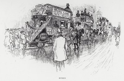 Bussen door Joseph (after) Pennell