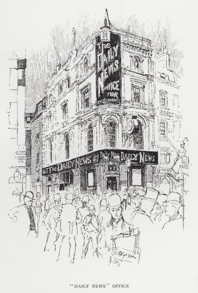 "Daily News" Kantoor door Joseph (after) Pennell