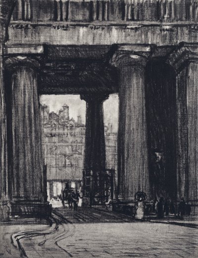 Euston Station door Joseph (after) Pennell