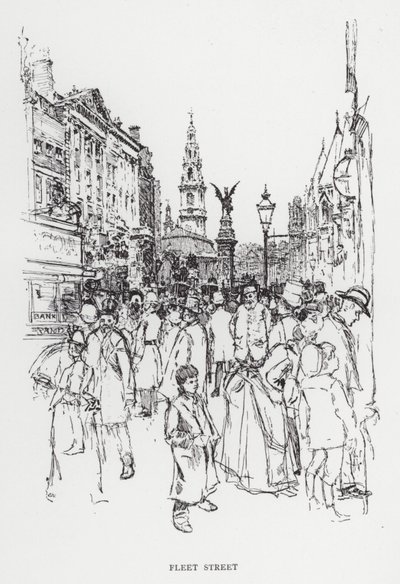 Fleet Street door Joseph (after) Pennell
