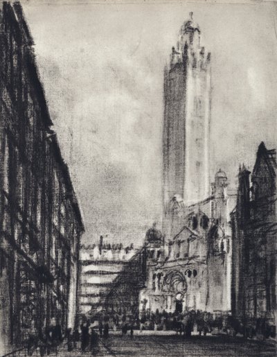 De Kathedraal, Westminster door Joseph (after) Pennell