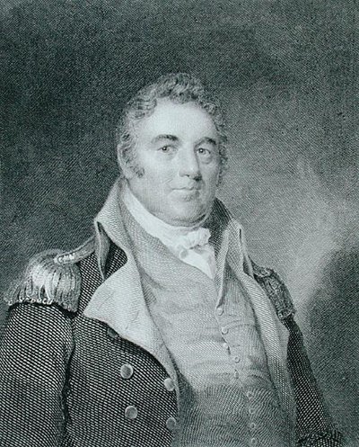 Richard Dale (1756-1826), gegraveerd door Richard W. Dodson naar een kopie van het originele schilderij door James Barton Longacre door Joseph (after) Wood
