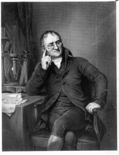 John Dalton, gegraveerd door William Henry Worthington, c.1814 door Joseph Allen