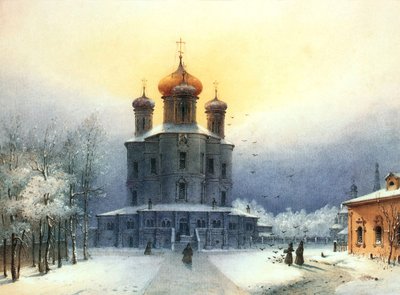 Donskoy Klooster, 1850s door Joseph Andreas Weiss
