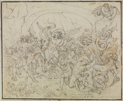 De straf van de dieven in het dal van de slangen en draken (Dante