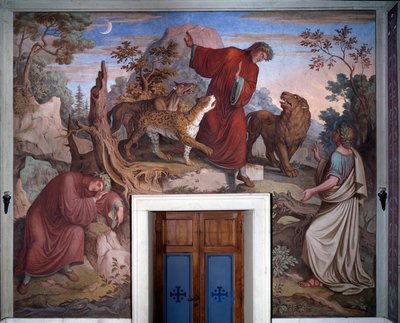 Voorstelling van Dante en Virgilius uit Dante