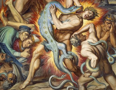 De kwellingen van de hel door Joseph Anton Koch