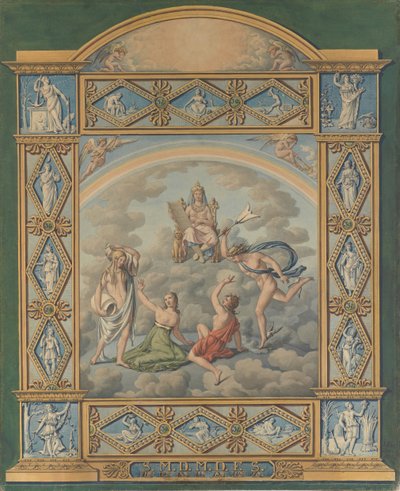 Weekkalender, 1822 door Joseph Anton Koch