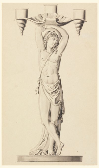 Ontwerp voor een Kandelaar door Joseph Anton Seethaler Ii