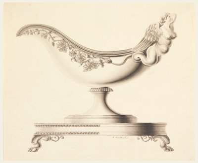 Ontwerp voor een sausboot door Joseph Anton Seethaler Ii