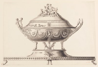 Ontwerp voor een terrine door Joseph Anton Seethaler Ii