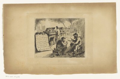 Boekhandelaren tijdens de lunch door Joseph Apoux