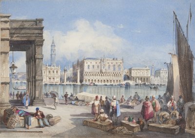 "Venetië", geplakt op de titelpagina van Thomas Moody