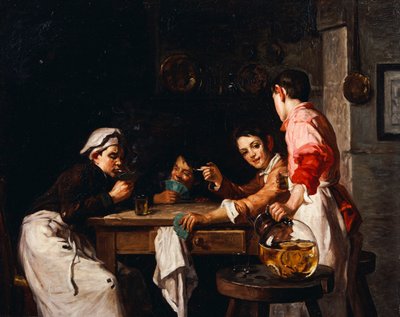 De Jonge Kaartspelers door Joseph Bail