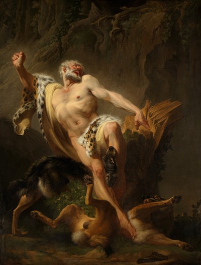 Milo van Croton door Joseph Benoît Suvée