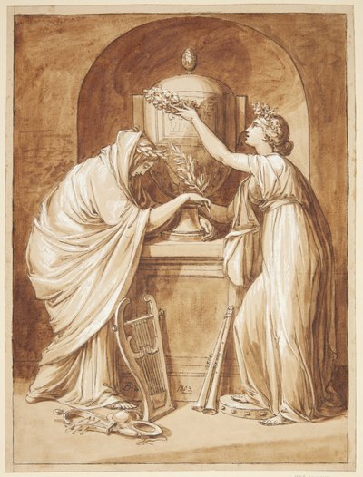 Allegorische tekening door Joseph Bergler