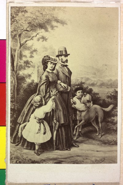Keizer van Oostenrijk met familie Franz Joseph I door Joseph Bermann