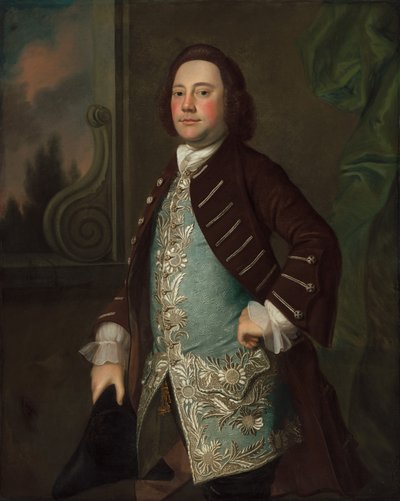 Portret van een heer door Joseph Blackburn