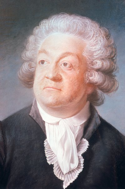 Detail van het portret van Honoré Gabriel Riqueti, Graaf van Mirabeau (1749-1791) (pastel) door Joseph Boze