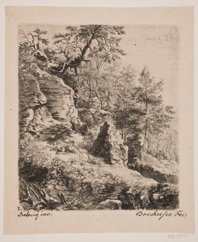 Rotslandschap door Joseph Brecheisen