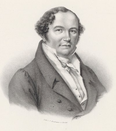 Portret van de componist Conradin Kreutzer 1780-1849 door Joseph Brodtmann
