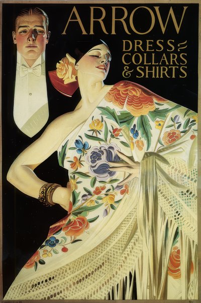Arrow Dress Kragen & Shirts door Joseph C. Leyendecker