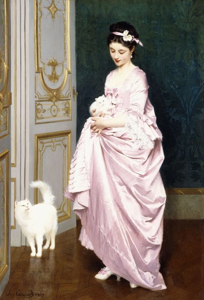 Feline affectie, 1872 door Joseph Caraud