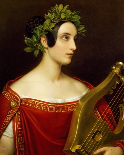 Lady Theresa Spence in de rol van Sappho door Joseph Carl Stieler