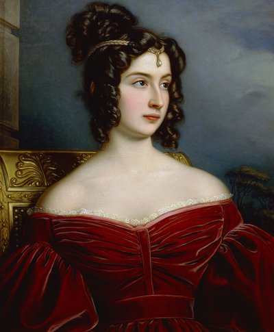 Portret van Marchesa Marianna Florenzi door Joseph Carl Stieler