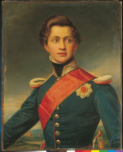 Portret van Othon als jonge man door Joseph Carl Stieler