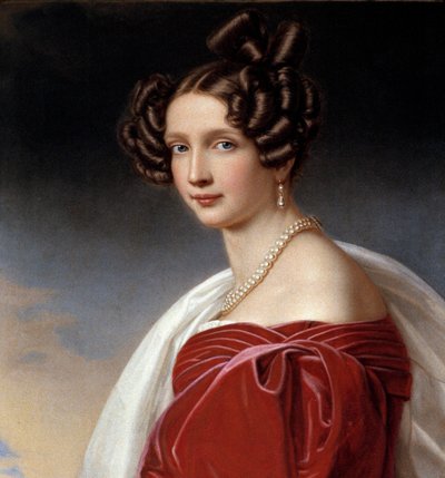 Portret van Sophie Frederique, Prinses van Beieren en Aartshertogin van Oostenrijk (1805-1872) door Joseph Carl Stieler