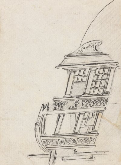 Decoratieve achtersteven door Joseph Cartwright
