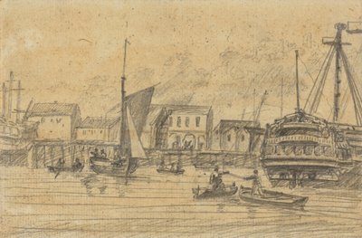 Havenscène door Joseph Cartwright