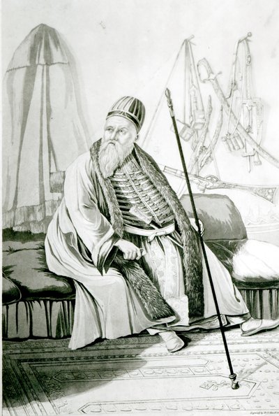Portret van Ali Pasha van Yannina, gegraveerd door Robert Havell, 1822 door Joseph Cartwright