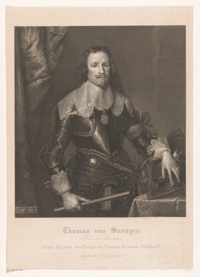 Portret van Francesco Tommaso van Savoye, prins van Carignano door Joseph Caspar