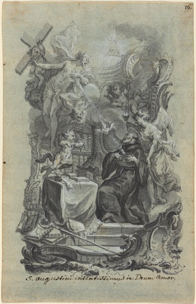 De IJverige Liefde van Sint Augustinus voor God door Joseph Christ