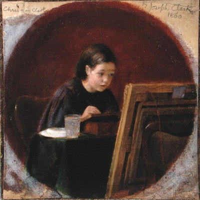 Portret van Christina Mary Clark, ca. 1860 door Joseph Clark