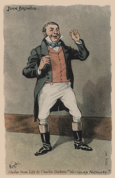 John Browdie, Nicholas Nickleby door Joseph Clayton  Clarke