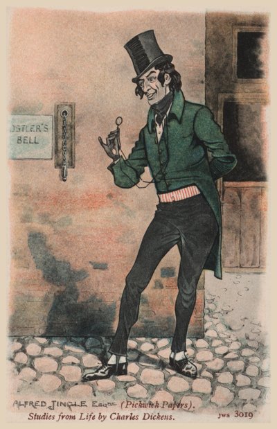 Alfred Jingle, Pickwick Papers door Joseph Clayton  Clarke