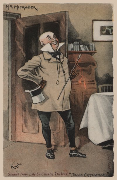 Mr Micawber, David Copperfield door Joseph Clayton  Clarke