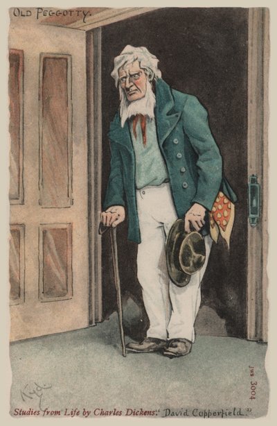 Oude Peggotty, David Copperfield door Joseph Clayton  Clarke