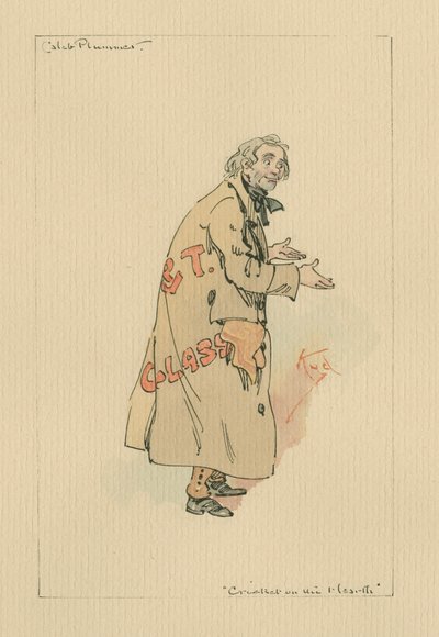 Caleb Plummer - De krekel bij de haard, ca. 1920s door Joseph Clayton Clarke