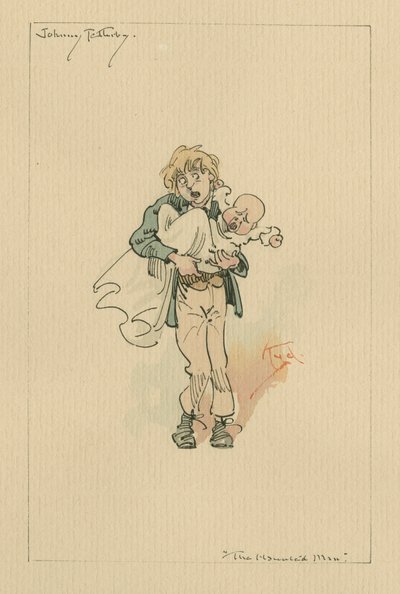 Johnny Tellerby - De Geplaagde Man en de Deal met de Geest, ca.1920s door Joseph Clayton Clarke