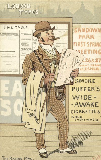 Londense types, de race-man door Joseph Clayton Clarke