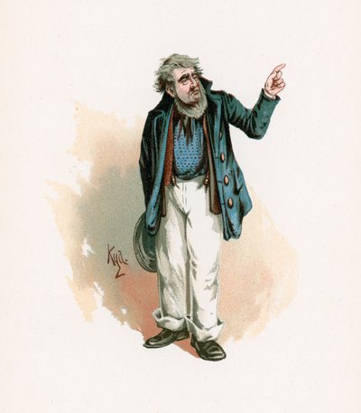 Mr Peggotty, illustratie uit 