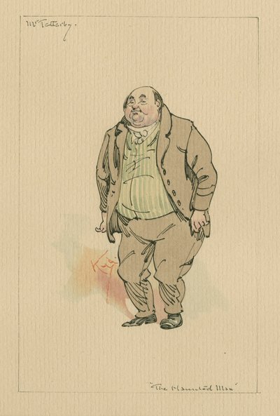 Mr Tetterby - De Geplaagde Man en de Deal van de Geest, ca. 1920s door Joseph Clayton Clarke