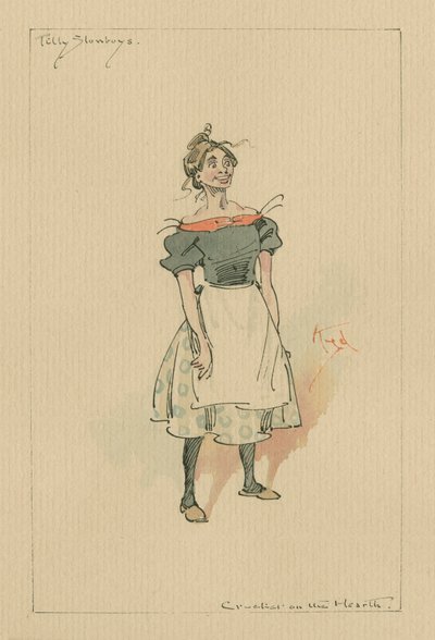 Tilly Slowboy - De krekel bij de haard, ca. 1920s door Joseph Clayton Clarke