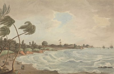 Bencooler Bay, Kleine Weg & Kade, Fort Marlborough, Sumakra, 1799 door Joseph Constantine Stadler