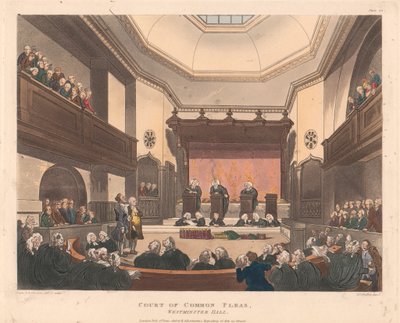 Hof van Gemeen Pleit, Westminster Hall door Joseph Constantine Stadler