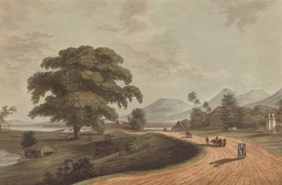 Fort Marlborough van Oud Bencoolen, Sumatra, 1799 door Joseph Constantine Stadler